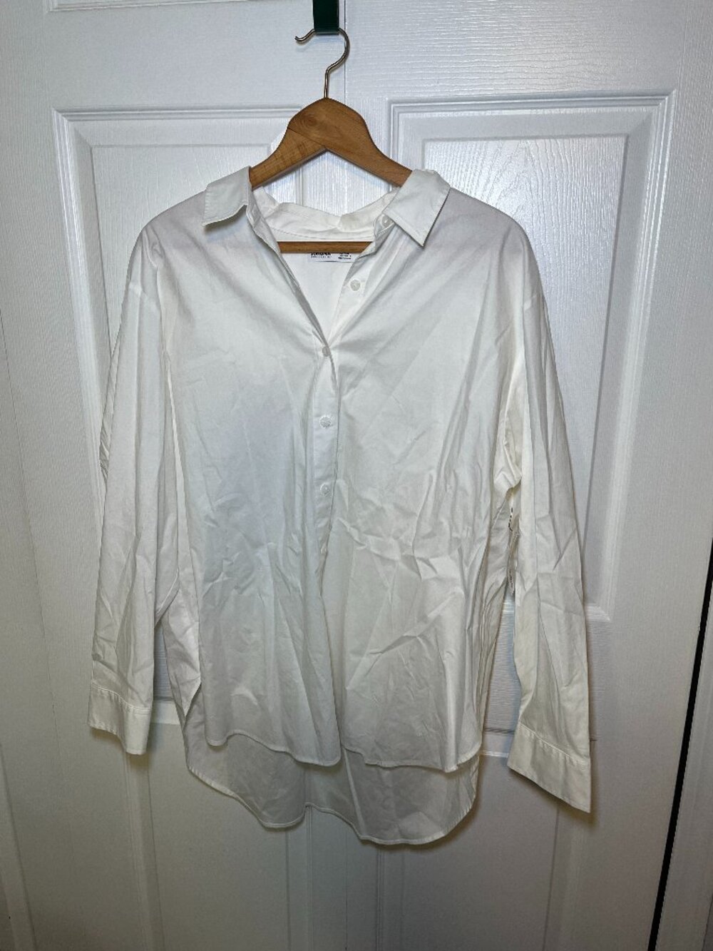 Sonoma White Button Up Shirt Womens XL Maternity NWT Long Sleeve Blouse